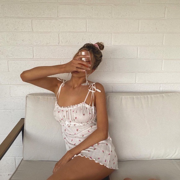 For Love And Lemons Other - For Love & Lemons Pointelle Blossom Dress